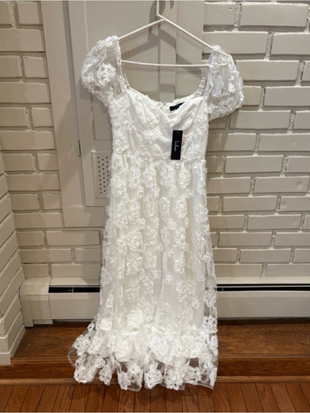 Lulus White Midi Dress - Picture 4 of 4